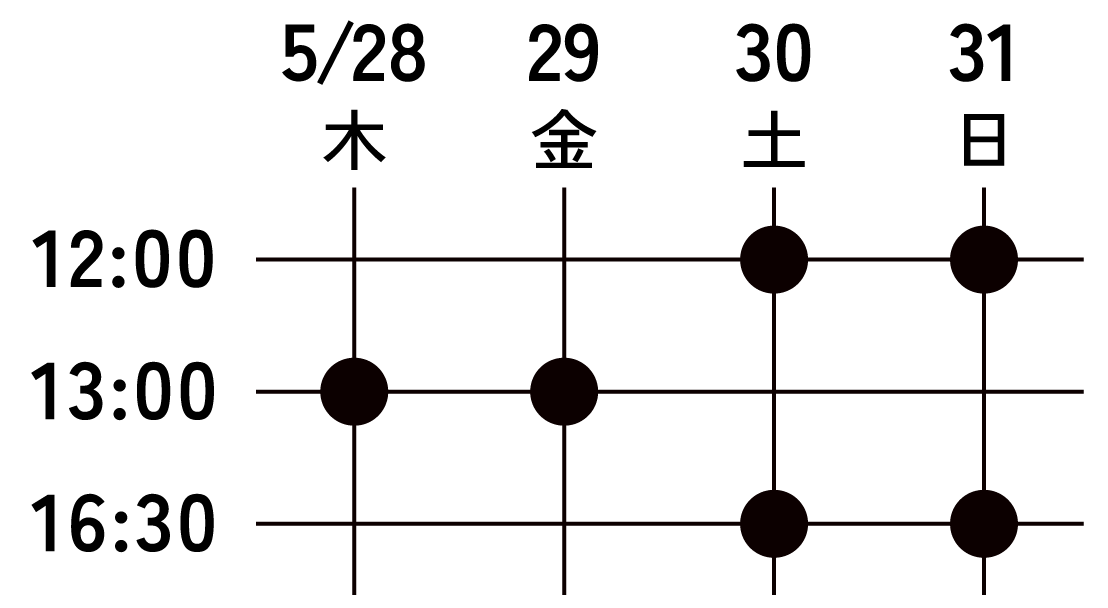 大阪公演スケジュール